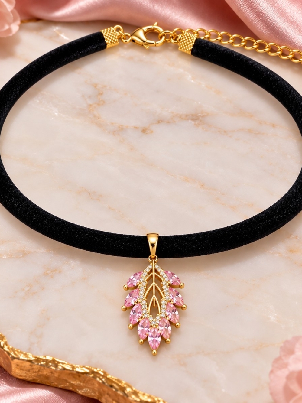 Whispering Petals Velvet Choker